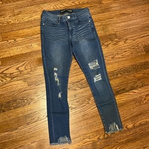 Ladies Express ripped legging jeans